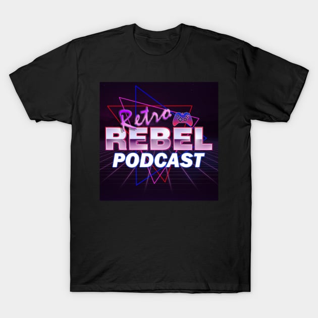 Retro Rebel Podcast T-Shirt by templeofgeek